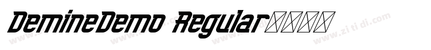 DemineDemo Regular字体转换